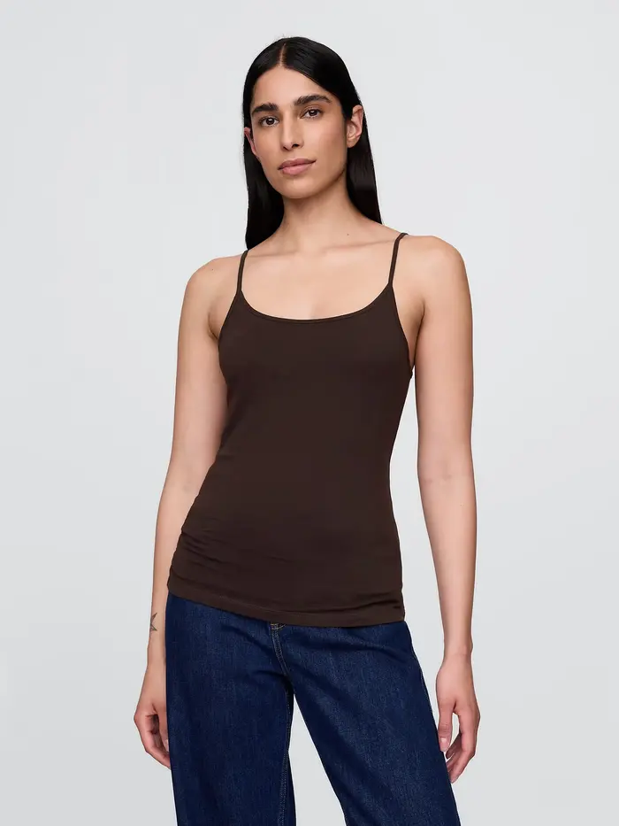 CloseKnit Basic Cami - Brown noir