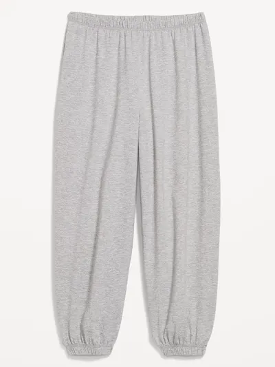 CloudComfy Cinched Balloon Jogger Pants - Gray