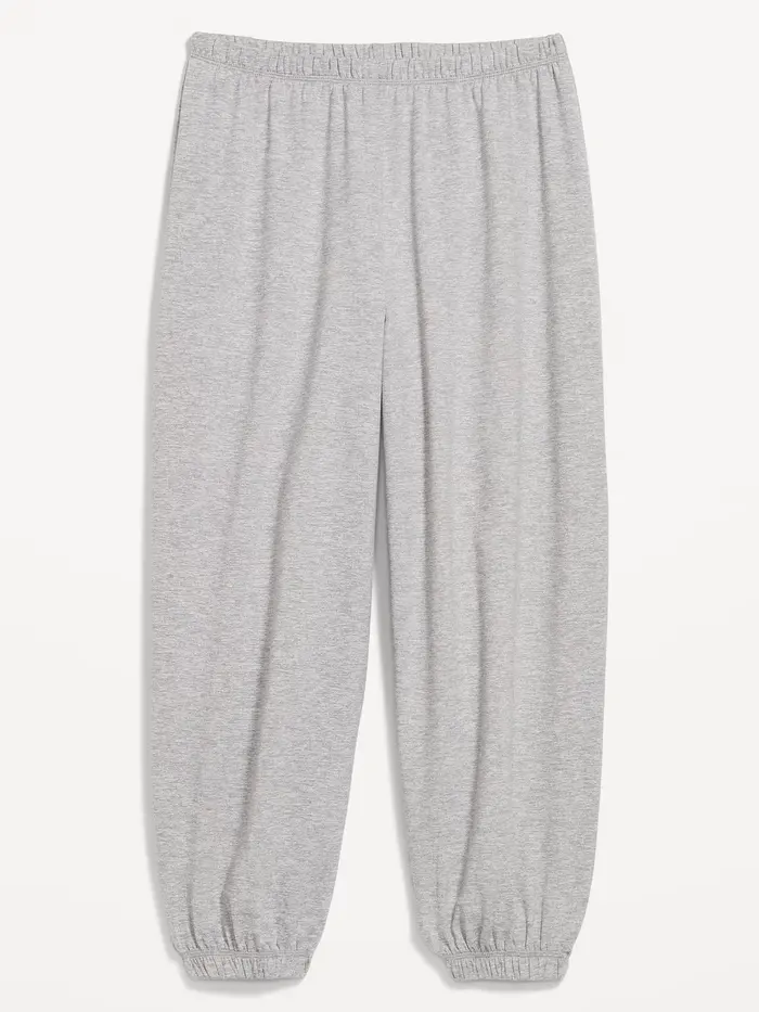 CloudComfy Cinched Balloon Jogger Pants - Gray