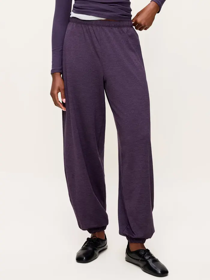 CloudComfy Cinched Balloon Jogger Pants - Nebula