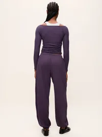 CloudComfy Cinched Balloon Jogger Pants - Nebula — view 3