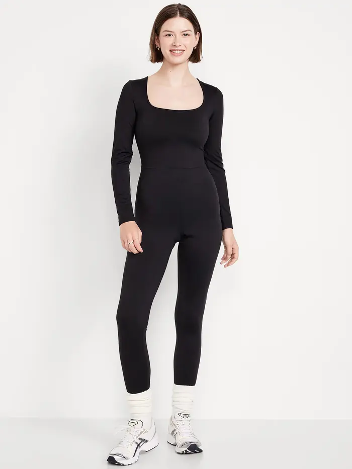 CloudComfy Long-Sleeve Bodysuit - BlackJack