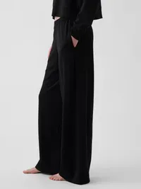 CloudLight Easy Wide-Leg Pants - Black — view 3