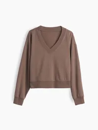 CloudLight Oversized Sweatshirt - Toasted almond brown — view 5