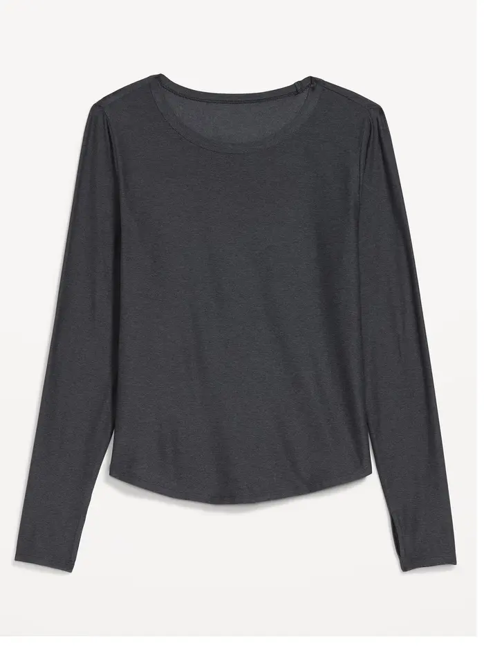 CloudMotion Long-Sleeve Base Layer Top - BlackJack