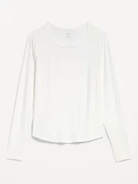 CloudMotion Long-Sleeve Base Layer Top - Magnolia — view 2