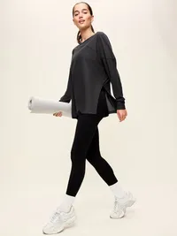CloudMotion Long-Sleeve Tunic - Black Jack — view 3