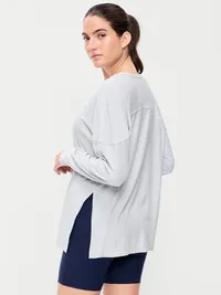 CloudMotion Long-Sleeve Tunic - Cloud Cover — view 2