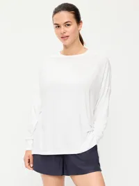 CloudMotion Long-Sleeve Tunic - Magnolia — view 5