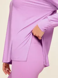 CloudMotion Long-Sleeve Tunic - Orchid — view 4