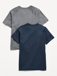 CloudMotion Performance T-Shirt 2-Pack for Boys - Navy Blues/Gray Cloud — view 2