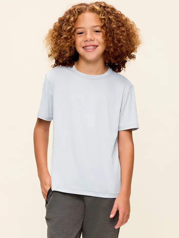CloudMotion Performance T-Shirt for Boys - LIGHT GREY
