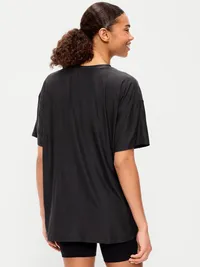 CloudMotion Short-Sleeve Tunic - Black Jack — view 2