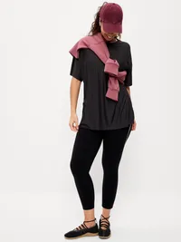 CloudMotion Short-Sleeve Tunic - Black Jack — view 3