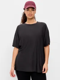 CloudMotion Short-Sleeve Tunic - Black Jack — view 5