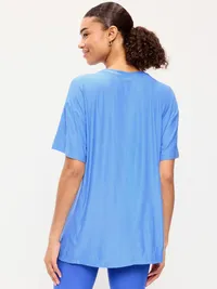 CloudMotion Short-Sleeve Tunic - Cloisonne — view 2