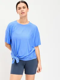 CloudMotion Short-Sleeve Tunic - Cloisonne — view 3