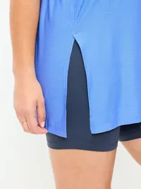 CloudMotion Short-Sleeve Tunic - Cloisonne — view 4