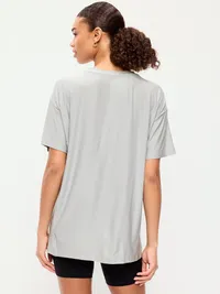 CloudMotion Short-Sleeve Tunic - Cloud Cover — view 2