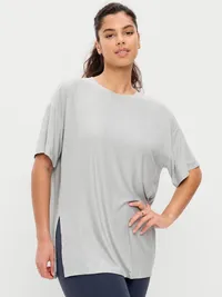 CloudMotion Short-Sleeve Tunic - Cloud Cover — view 5