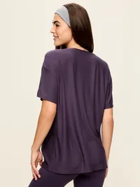 CloudMotion Short-Sleeve Tunic - Nebula — view 2