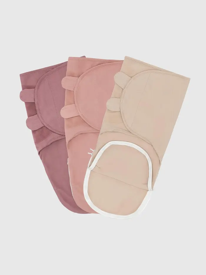 Comfy Cubs Easy Swaddle Blankets With Zipper - Multi