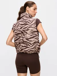Core Puffer Vest - Black Zebra — view 2