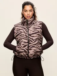 Core Puffer Vest - Black Zebra — view 5