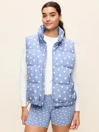 Core Puffer Vest - Blue Mosaic — view 2