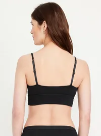 Cotton Cami Bralette - Black Jack — view 2
