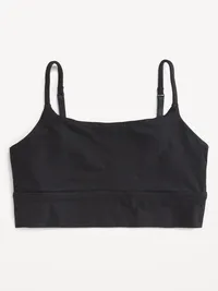 Cotton Cami Bralette - Black Jack — view 4