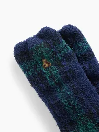 Cozy Socks - NAVY PLAID — view 2