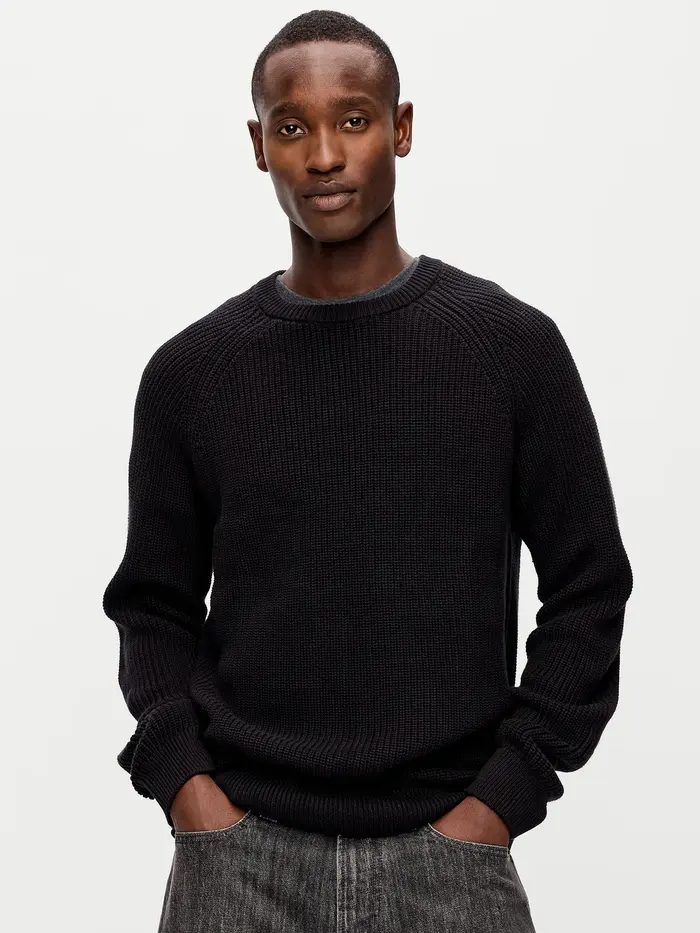 Crew-Neck Sweater - Black Jack