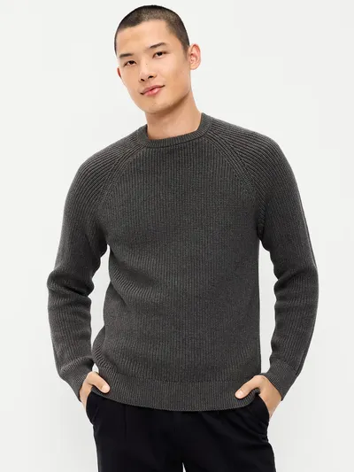 Crew-Neck Sweater - Dark Gray