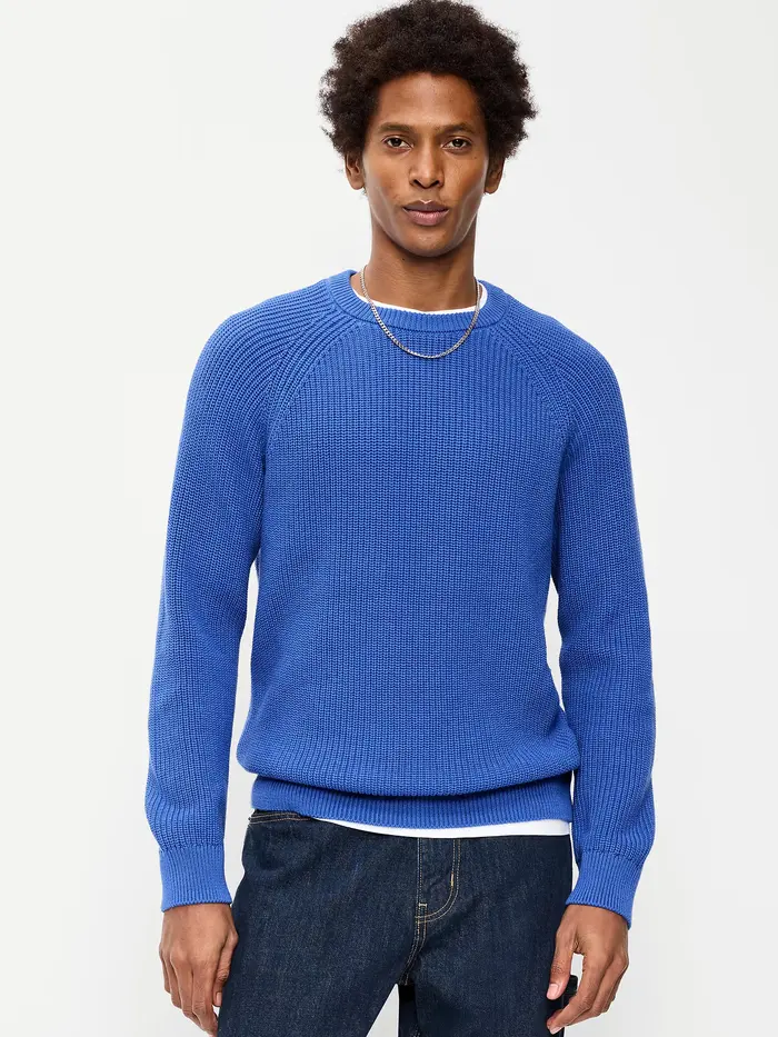 Crew-Neck Sweater - Hydro Blue