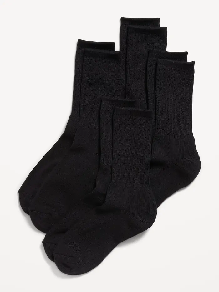 Crew Socks 4-Pack - Black Jack