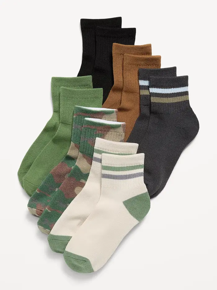 Crew Socks 6-Pack for Boys - Camo