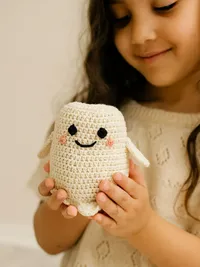 Crochet Ghost Toy - White — view 3
