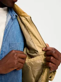 Cropped Canvas Barn Jacket - Butterscotch Puddin — view 5