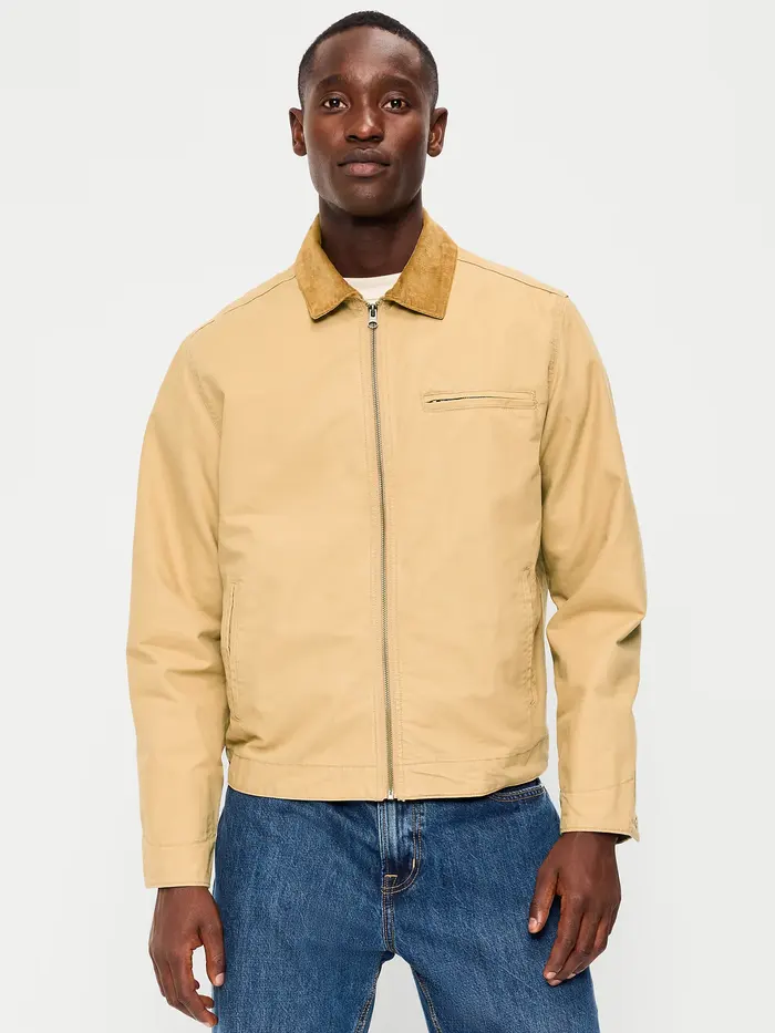 Cropped Canvas Barn Jacket - Butterscotch Puddin