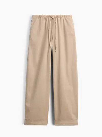 Cuffed Easy Pants - Oak khaki