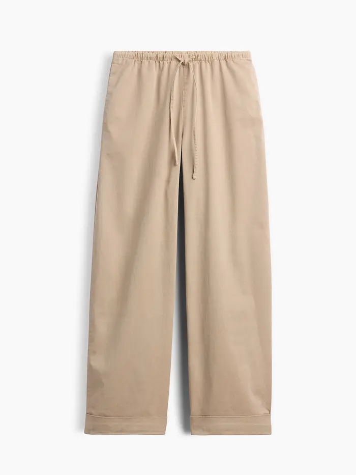 Cuffed Easy Pants - Oak khaki