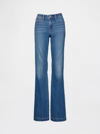 Curvy Low Rise Long & Lean Jeans - Medium indigo — view 5