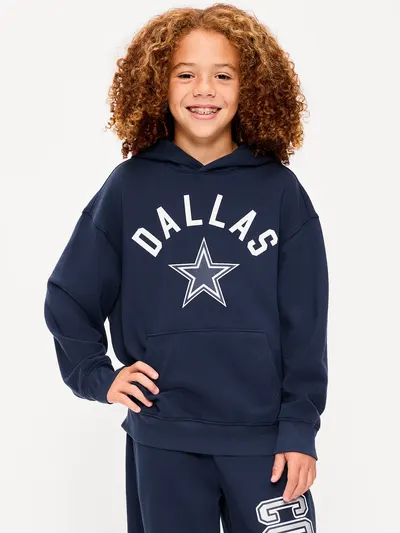 Dallas Cowboys Oversized Pullover Hoodie for Boys - Dallas Cowboys