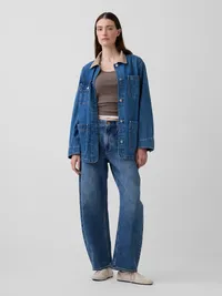 Denim Barn Jacket - Medium wash — view 2