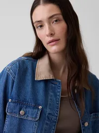 Denim Barn Jacket - Medium wash — view 4
