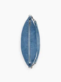 Denim Crescent Bag - Medium wash — view 5
