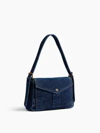 Denim Envelope Bag - Dark wash — view 3