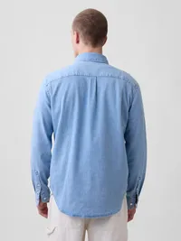 Denim Shirt - medium wash — view 3