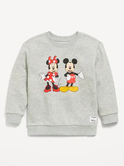 Disney© Oversized Unisex Graphic Sweatshirt for Toddler - Gray Heather Medium